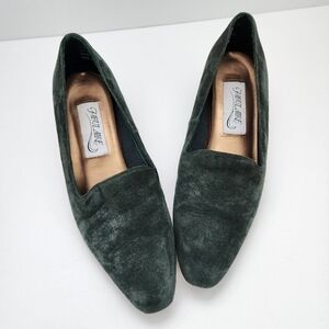 Fabulaire Women’s Forest Green Suede 1 1/2" Heels Size 7 1/2